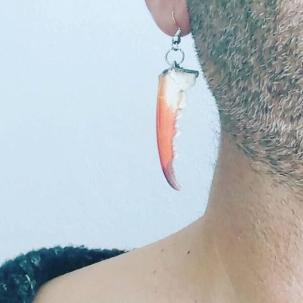 kıskaç küpe Yengeç Kıskacı Küpe